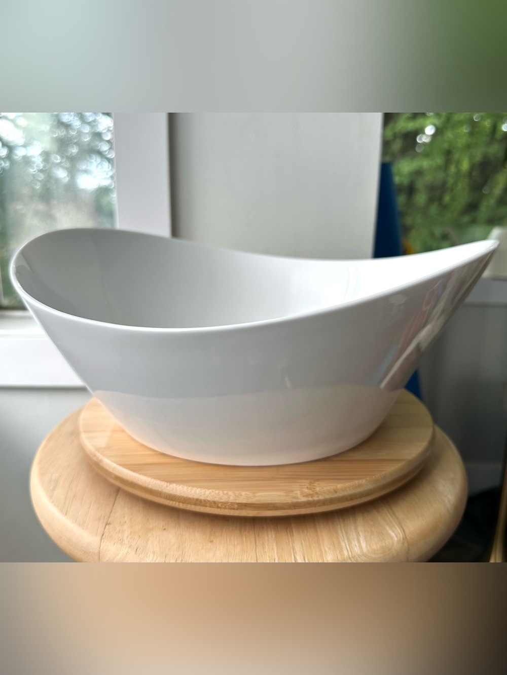 IKEA Large Bone China Serving Bowl SKYN 365